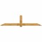 Ekena Millwork Eugene Rough Sawn Timber Gable Bracket, Western Red Cedar, 108"W x 27"H x 2"D x 6"F, 6/12 Pitch GBW108X27X0206EUG00RWR - alternate 1